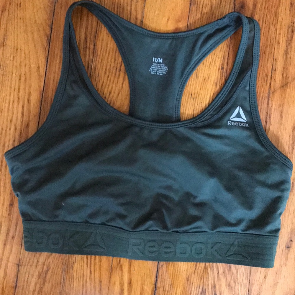 Reebok Army Green Sports Bra